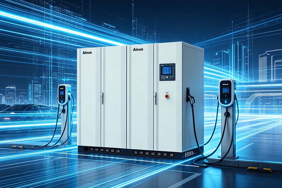 Ainuo Bidirectional Grid Simulator for New Energy Vehicle Charger Testing
